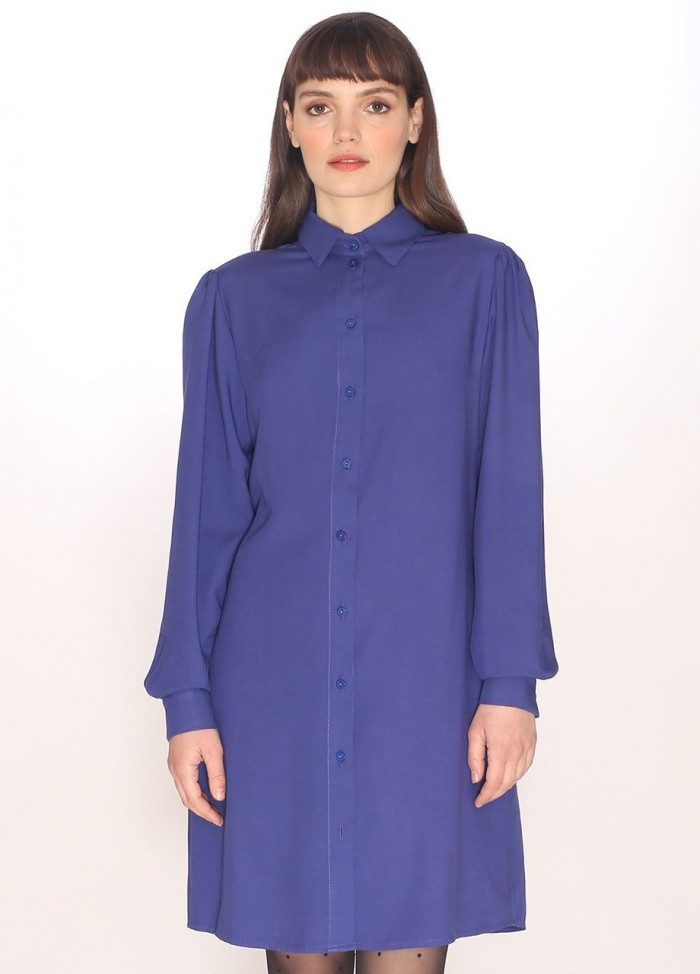 110184_CLEAN SHIRT DRESS BLUE