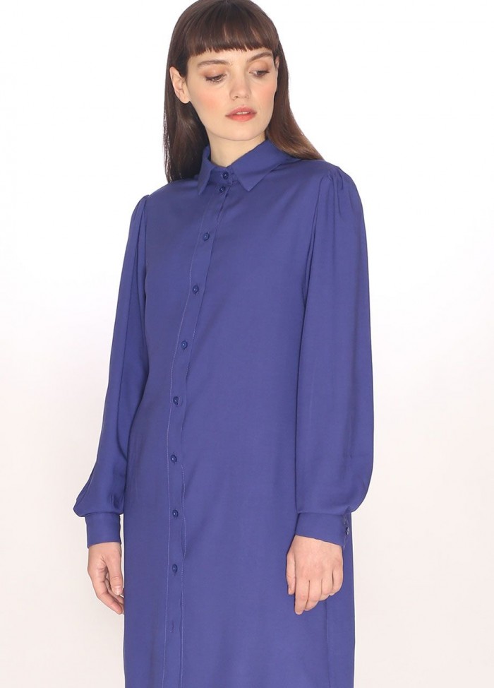 110184_CLEAN SHIRT DRESS BLUE