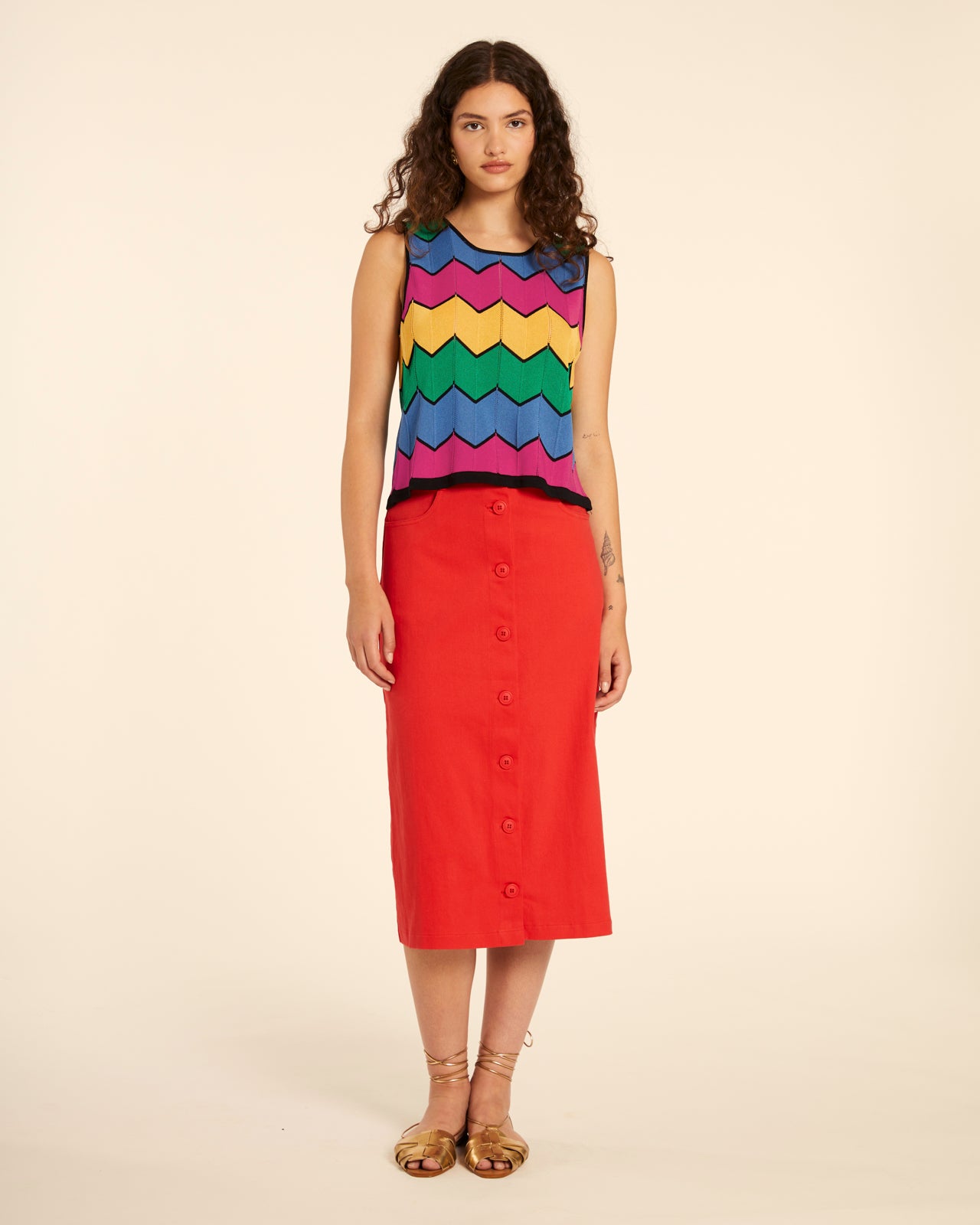 JERSEY CROP ZIGZAG