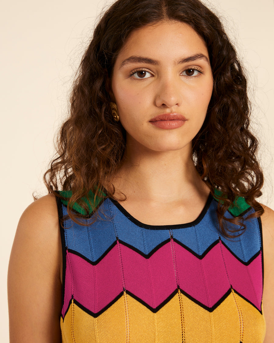 JERSEY CROP ZIGZAG