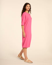 VESTIDO CANALE MANGA CORTA PINK