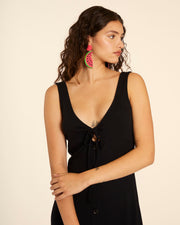 VESTIDO CANALE CUT OUT NEGRO