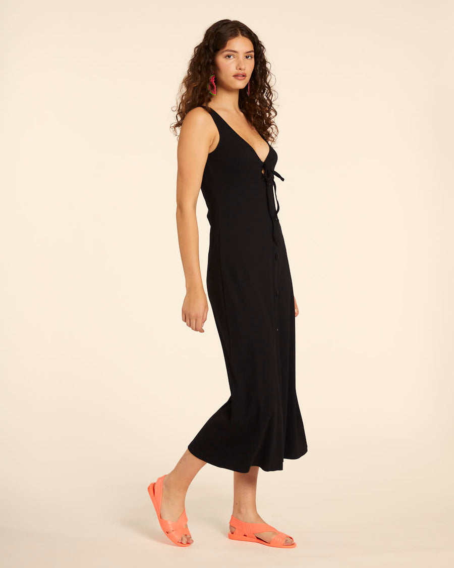 VESTIDO CANALE CUT OUT NEGRO