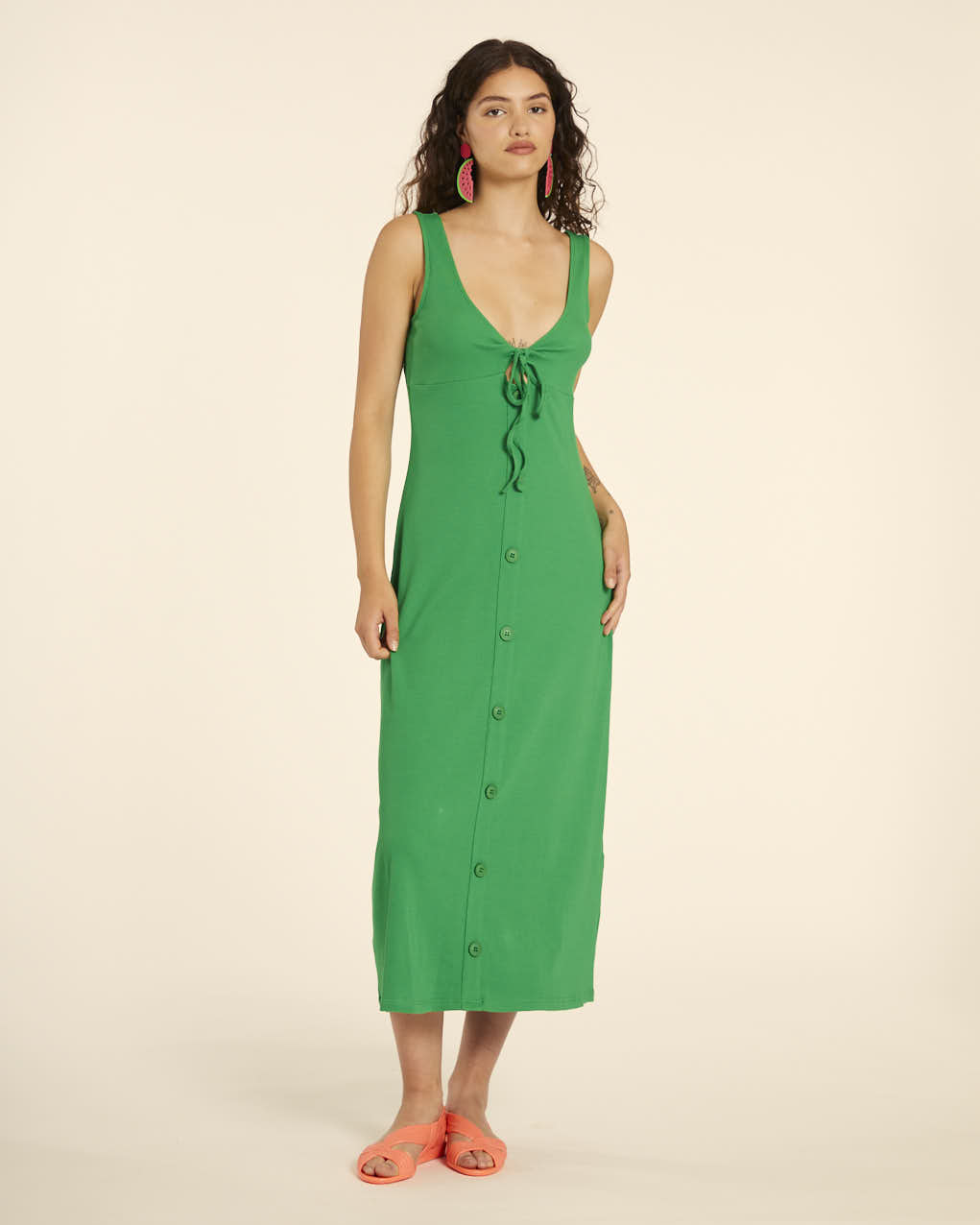 VESTIDO CANALE CUT OUT VERDE