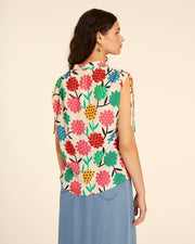 CAMISA FRUNCIDA FLORES