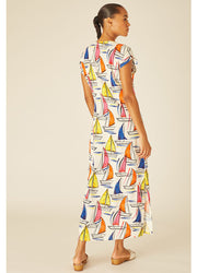 BOATS BUTTONED DRESS