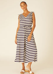 NAVY STRIPES PLAYSUIT