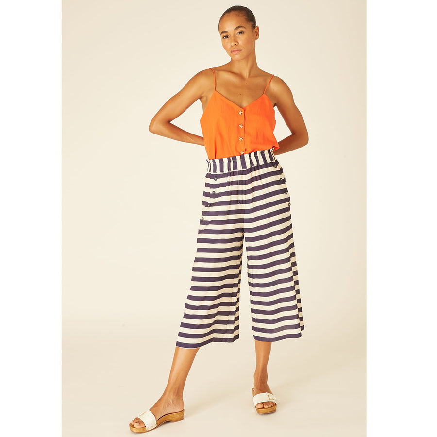 NAVY STRIPES CULOTTE