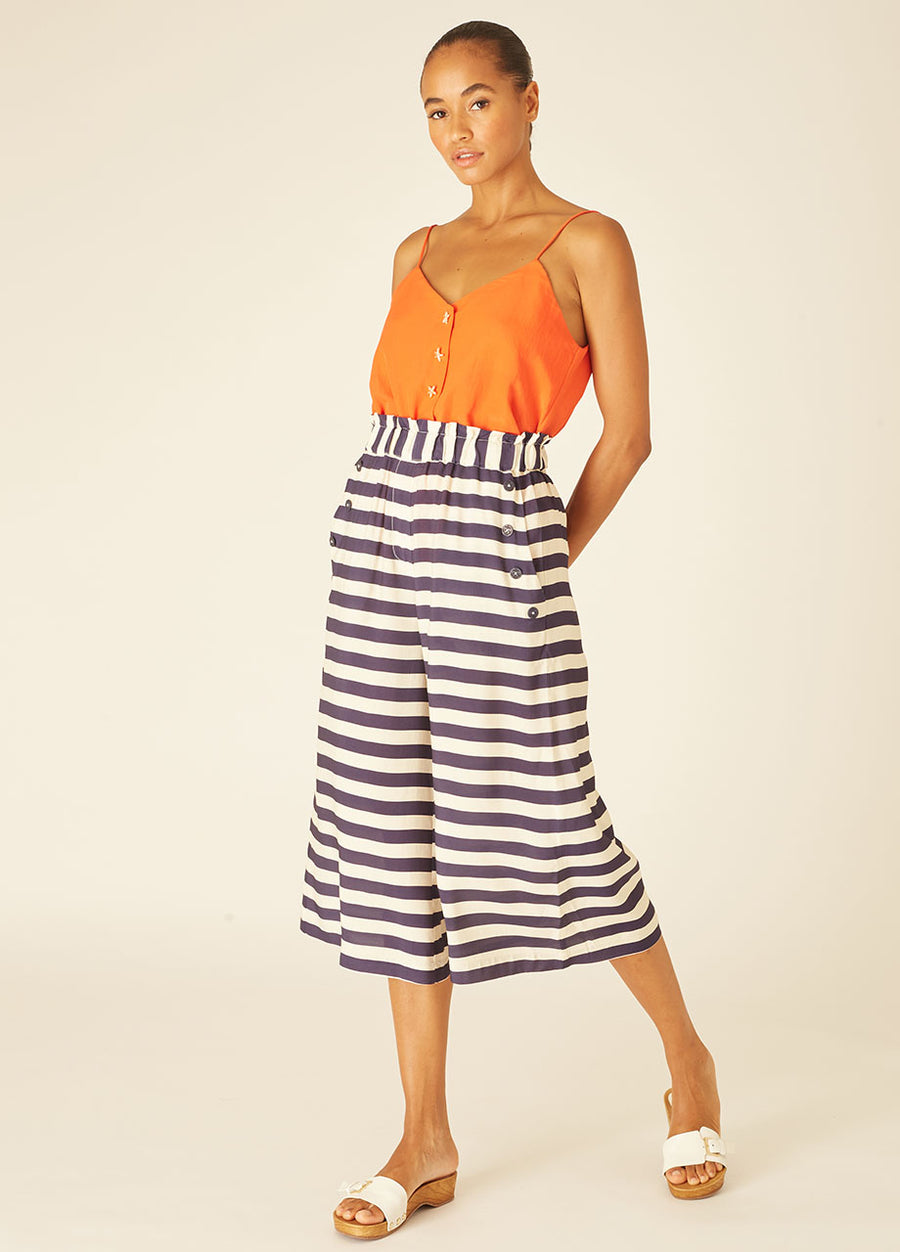 NAVY STRIPES CULOTTE