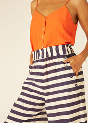 NAVY STRIPES CULOTTE