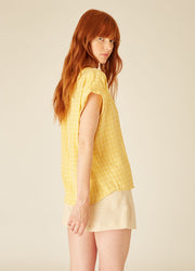 SQUARES BLOUSE YELLOW