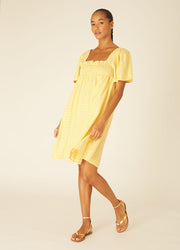 SQUARES DRESS YELLOW