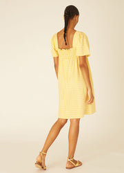 SQUARES DRESS YELLOW