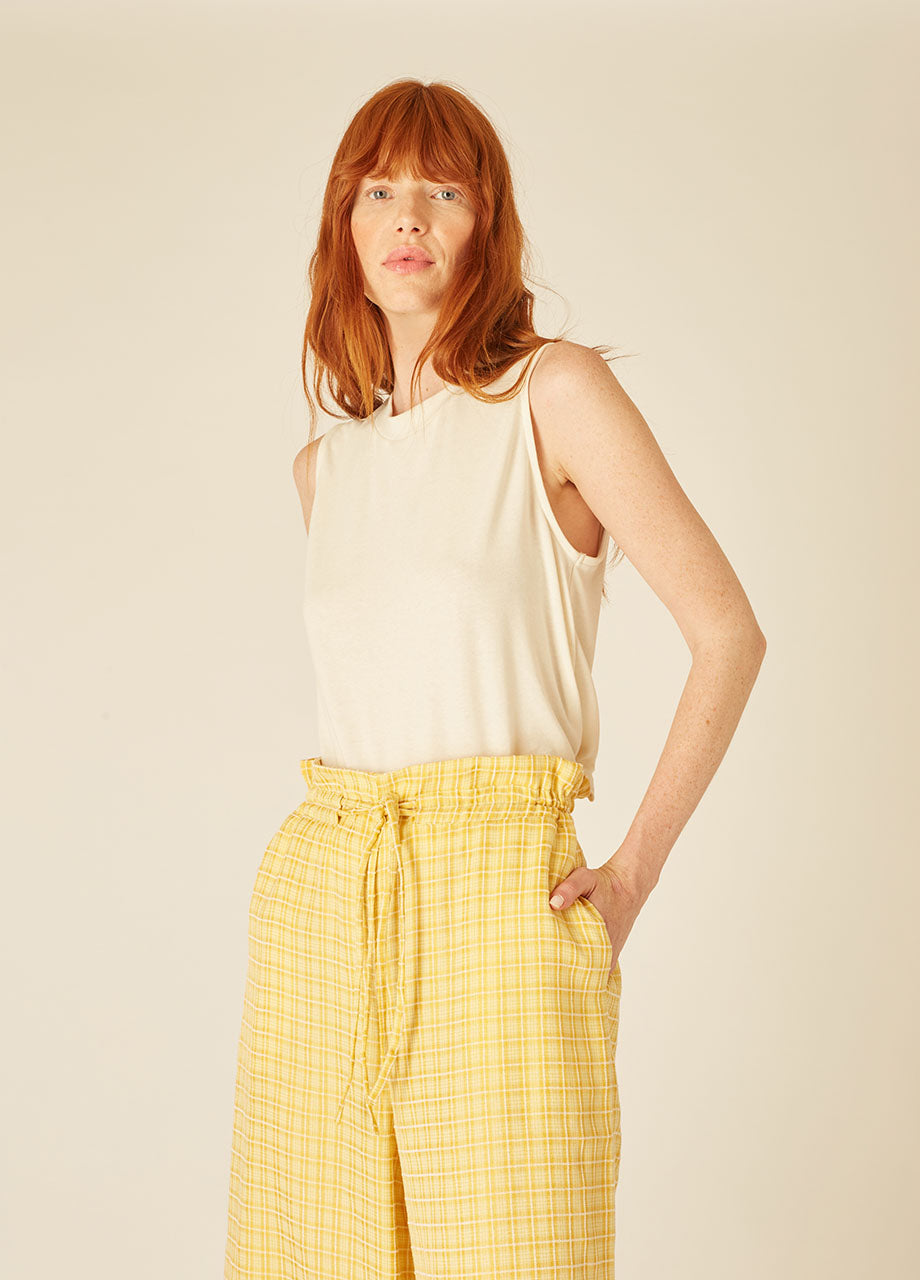 SQUARES CULOTTE YELLOW