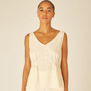 BLUSA IN VISCOSA CREMA