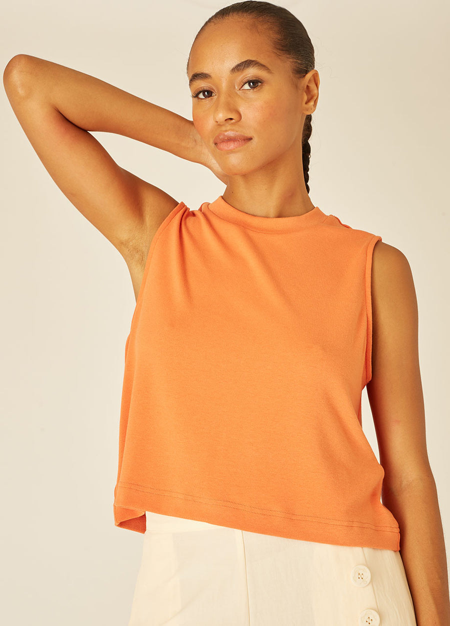 CROP TOP ARANCIONE