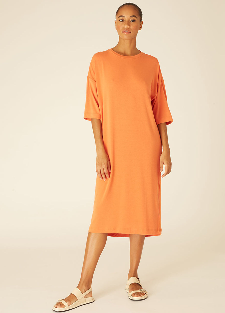 TSHIRT DRESS ORANGE