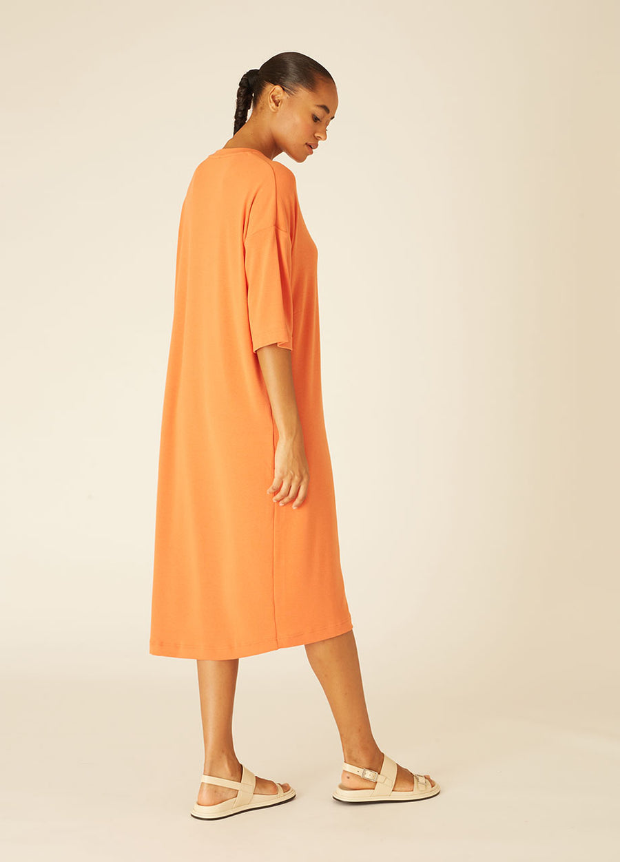 TSHIRT DRESS ORANGE