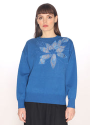 110088_LACE DETAIL SWEATER BLUE