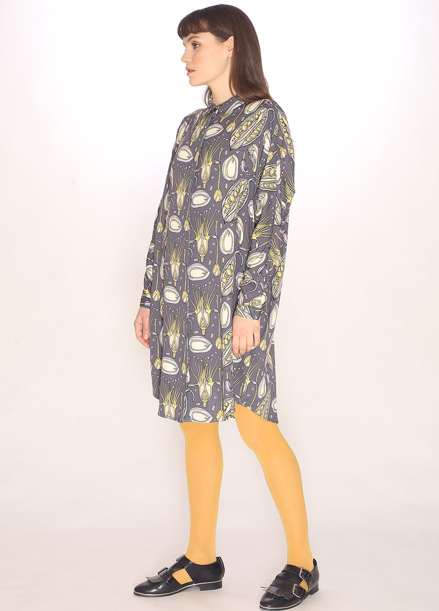 110131_SEEDS PRINT SHORT DRESS