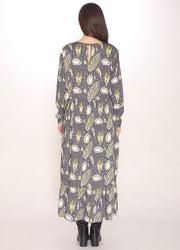 110132_SEEDS PRINT LONG DRESS