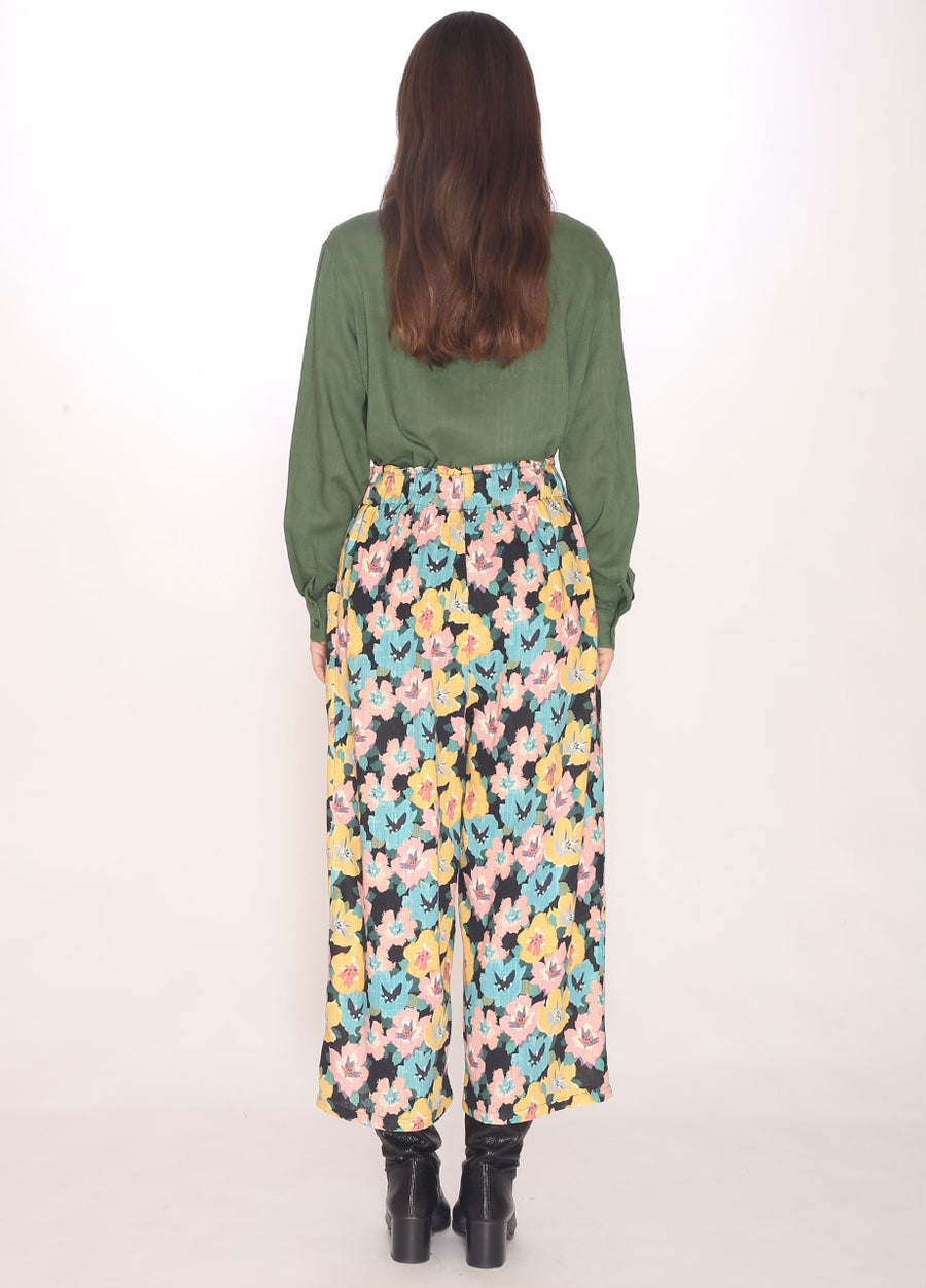 110154_FLORAL WIDE TROUSERS