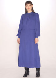 110187_MANDARIN NECK DRESS BLUE