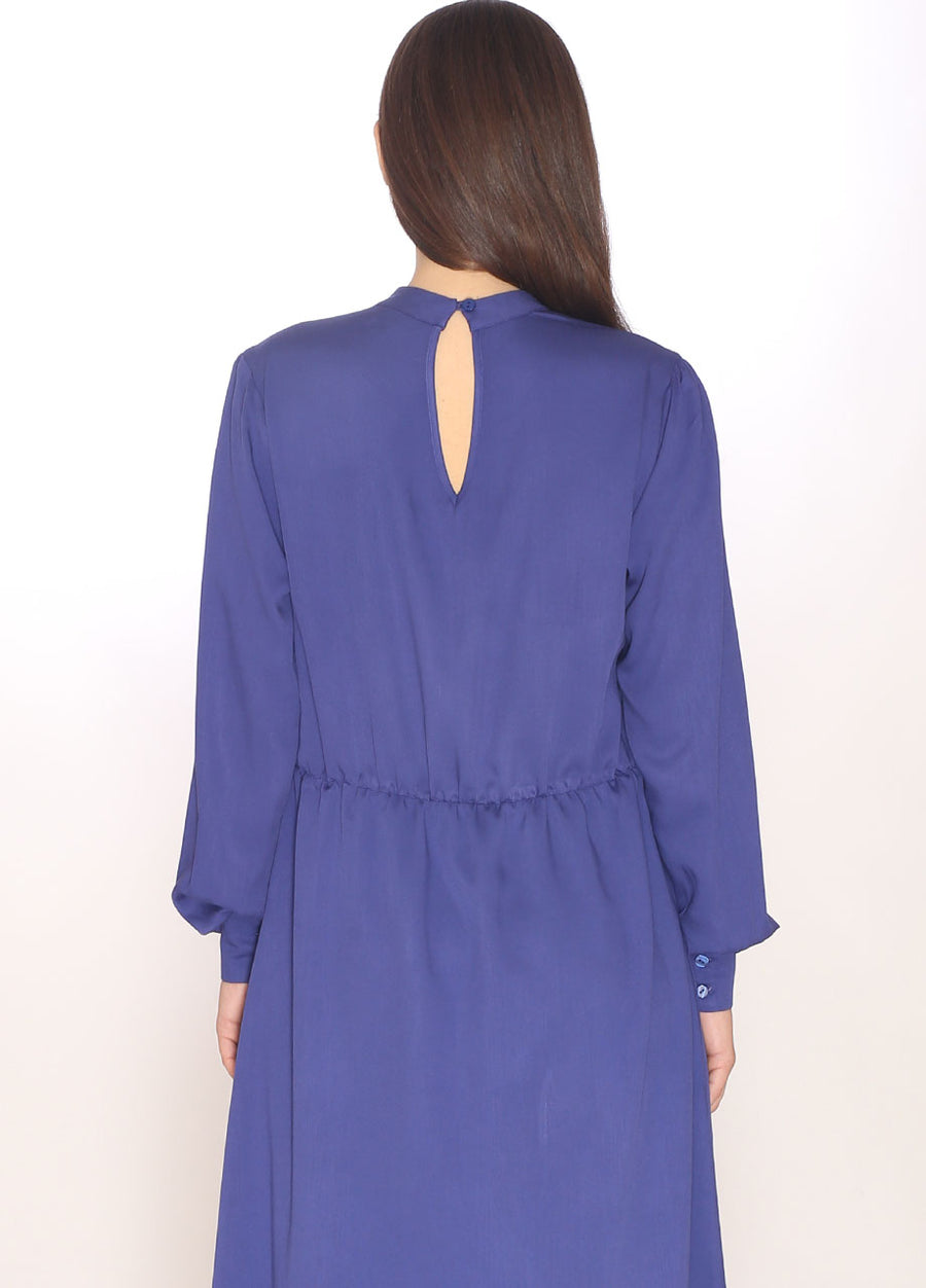 110187_MANDARIN NECK DRESS BLUE