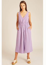 CROSSED BACK PLAYSUIT LILAC