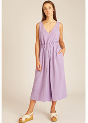 CROSSED BACK PLAYSUIT LILAC