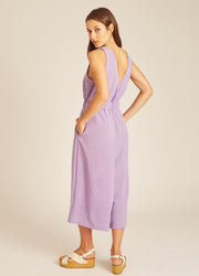 CROSSED BACK PLAYSUIT LILAC