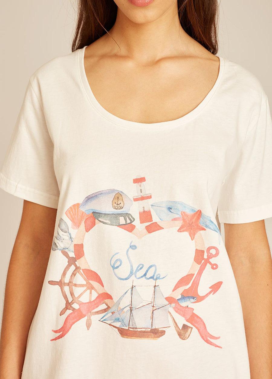 SAIL HEART TSHIRT