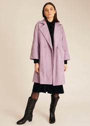 CORDUROY COAT LILAC