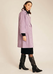 CORDUROY COAT LILAC