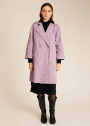 CORDUROY COAT LILAC