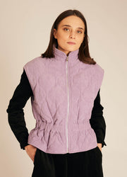 CORDUROY WAISCOAT LILAC