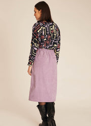 CORDUROY SKIRT LILAC