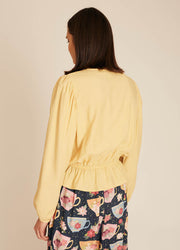 FRIL SILKY SHIRT YELLOW