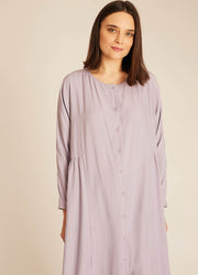 WIDE LONG DRESS LILAC