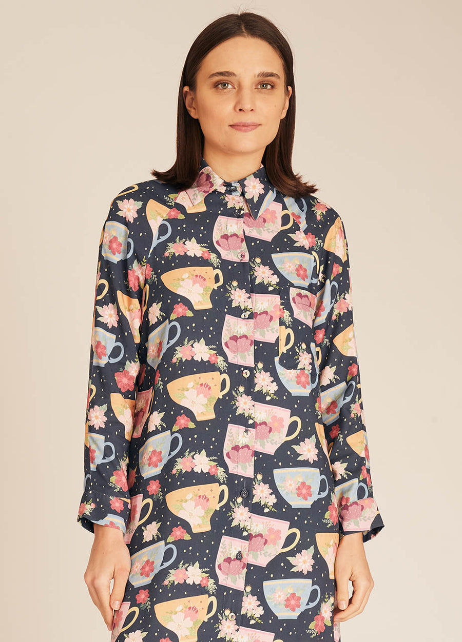 TEACUPS MIDI DRESS