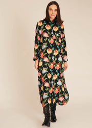 WOMEN IN FLOWERS MIDI DRESS