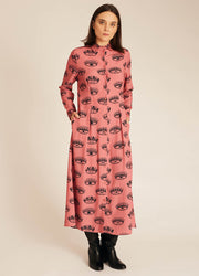 EYES PRINT MIDI DRESS