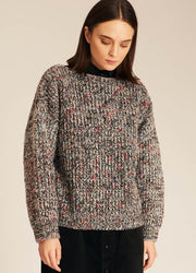 MULTICOLOR SWEATER BLACK