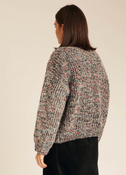 MULTICOLOR SWEATER BLACK