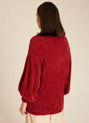 MAGLIONE PELATO ROSSO