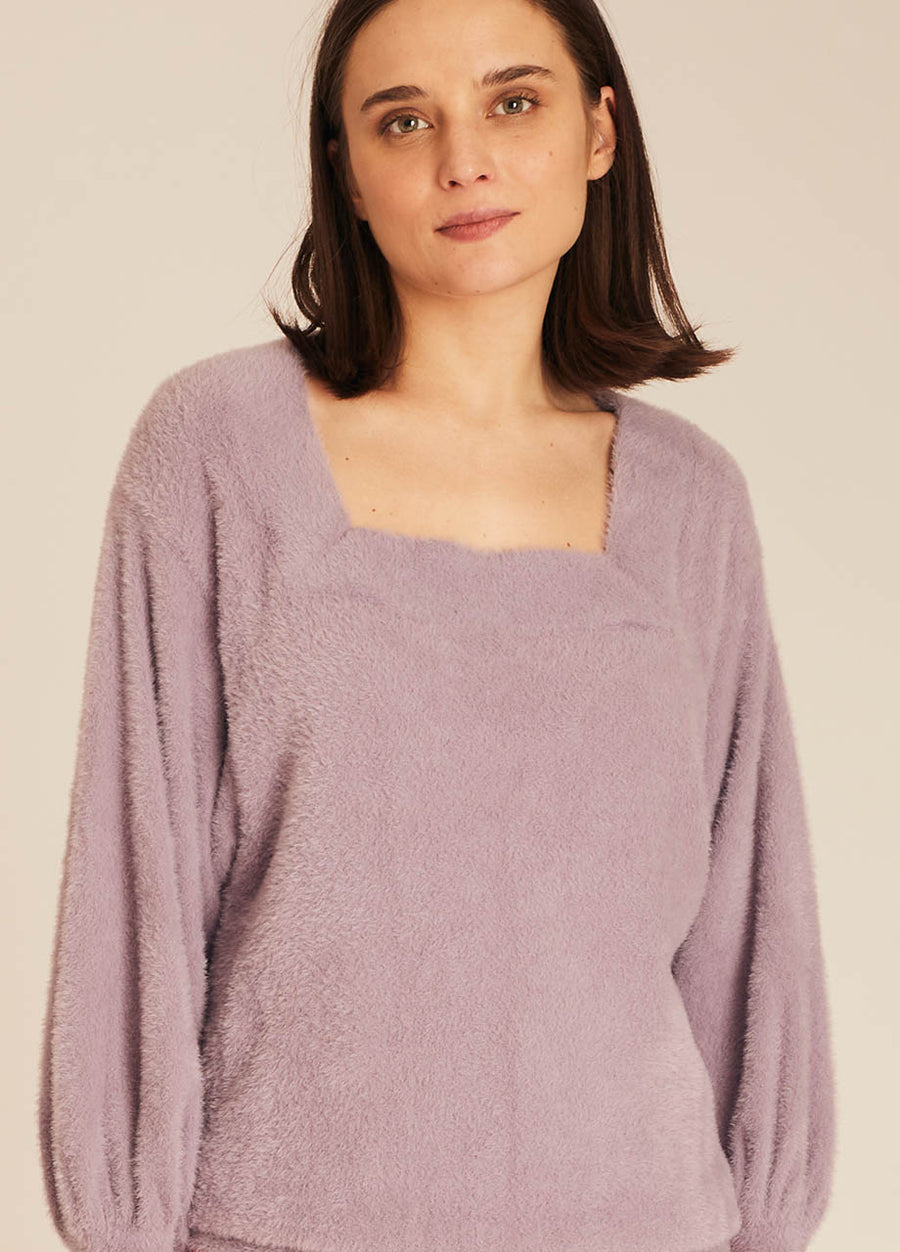 LILAC HAIRY SWEATER