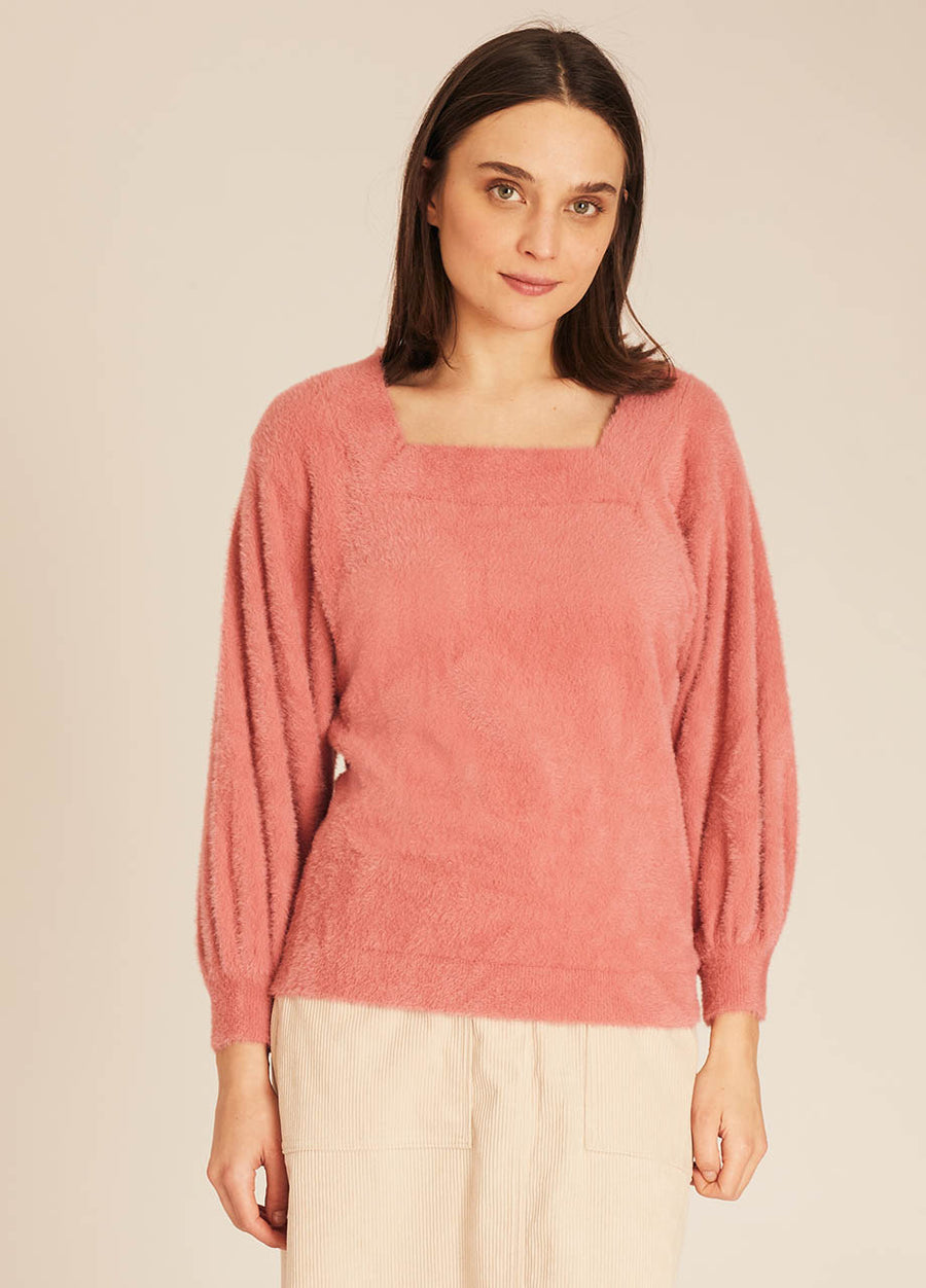 MAGLIA PELOSA ROSA