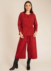 THIN CORDUROY SHIRT RED