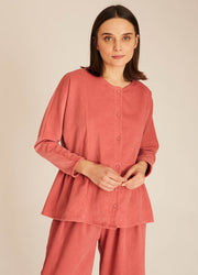 THIN CORDUROY SHIRT PINK