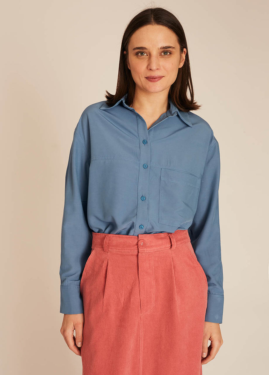 THIN CORDUROY SKIRT PINK